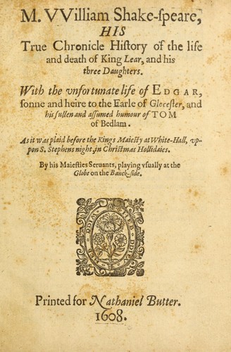 William Shakespeare: King Lear