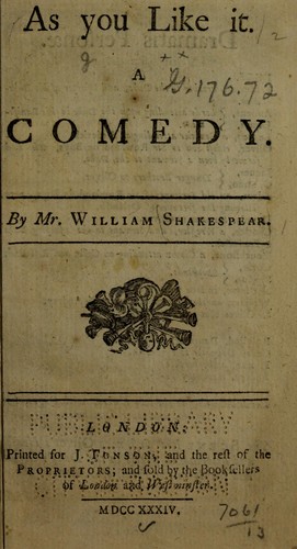 Stream As You Like It by William Shakespeare